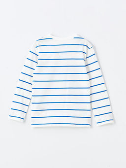 Bisiklet Yaka K?sa Kollu ?izgili Erkek Bebek Ti??rt