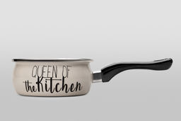 КОВШ ЭКСКЛЮЗИВ С БАКЕЛИТОВОЙ РУЧКОЙ БЕЗ КРЫШКИ QUEEN OF KITCHEN 1,05 л (14 см)