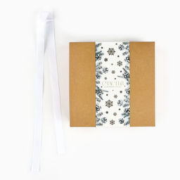 Коробка подарочная новогодняя складная «Счастья в Новом году», тиснение, 20 х 20 х 8 см