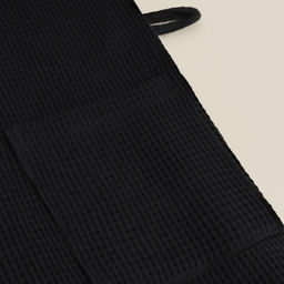 Халат вафельный женский SL HOME: Basic «Дарк Маре», размер XL, хлопок 100%, чёрный