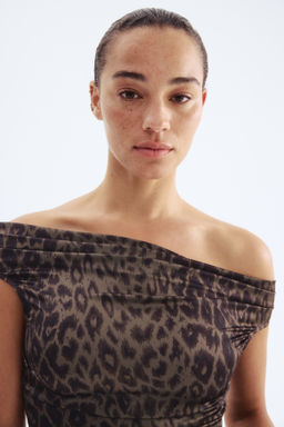 Top off-the-shoulder drapeado - H&m фото 2