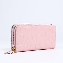 Кошелёк на молниях, цвет розовый - Simaland фото 3