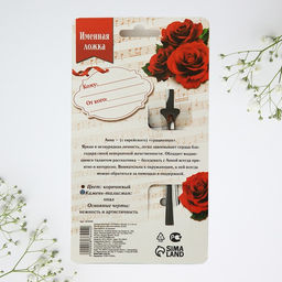 Цена за 3 шт. Ложка чайная именная Анна, 3?14 см