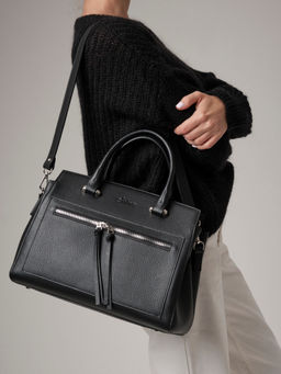 Кожаная сумка Schatz 40768 черный