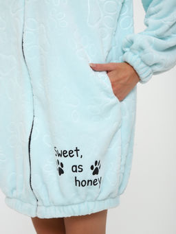 Халат "Лапки" бирюза