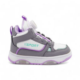 LED-Ботинки В7776-17 серо белые - BONCY фото 2