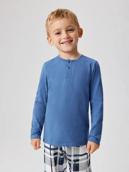 ACOOLA / Набор детский для мальчиков ((1)джемпер и (2)брюки) Pryanik синий  фото 5