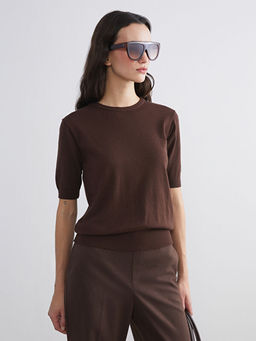 Bisiklet Yaka Kad?n Triko Kazak