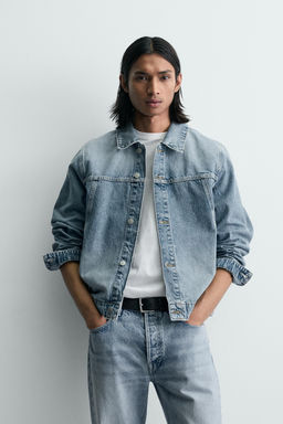 CAZADORA DENIM B?SICA / Azul medio - Zara фото 2