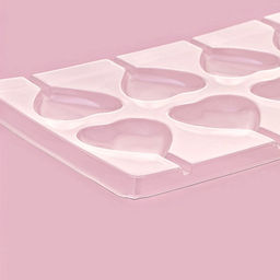 Форма для шоколада и конфет Сердце, 27.2?18.2 см, 8 ячеек, прозрачная