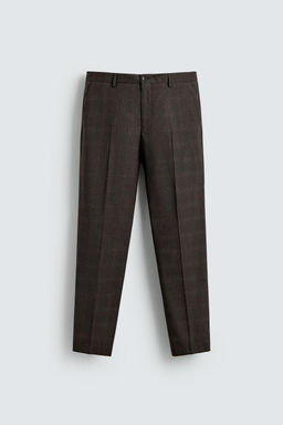 CHECK SUIT TROUSERS - Zara фото 6
