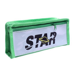 Пенал школьный на молнии Calligrata «Звезда», 2 отделения, МИКС