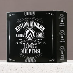 Подарочный набор косметики Крутой мужик, гель для душа во флаконе канистры 300 мл и мочалка для тела, аромат древесный с пряными нотами, HARD LINE