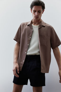 Camisa resort de lyocell Regular Fit