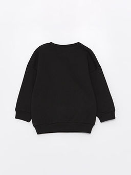 Bisiklet Yaka Uzun Kollu Bask?l? Erkek Bebek Sweatshirt - Waikiki фото 2