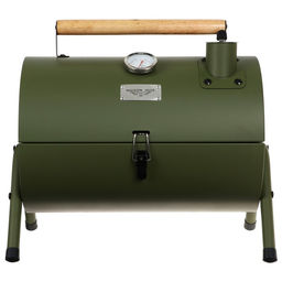 Гриль-коптильня Maclay, с температурным датчиком, цвет зелёный  фото 3