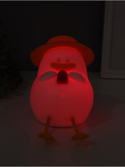 Фигурка светящаяся RISALUX «Утка в отпуске», 2 Вт, LED-ночник антистресс, RGB, USB, 10×8.5×14.5 см