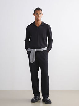 Polo Yaka Erkek Triko Kazak