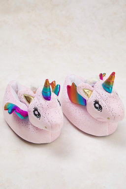 Pembe Unicornlu Ici Kurklu Kids K?z Cocuk Ev Terligi TAKAW26ER00015
