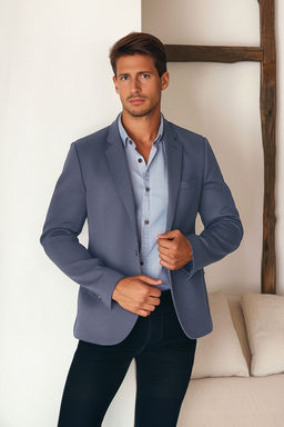 TRENDYOL MAN Haki Slim Fit Orme Esnek Kumasl? Blazer Ceket TMNAW23CE00025 - Trendyolmilla фото 16