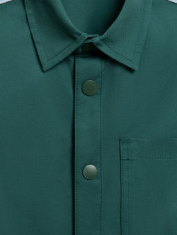 ACOOLA / Сорочка верхняя детская для мальчиков Dankan сине-зеленый фото 5