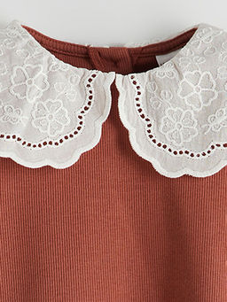 Bebe Yaka Nak??l? K?z ?ocuk Ti??rt