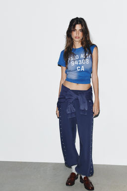 FADED JOGGERS WITH STUDS - Zara фото 10