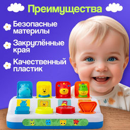 Развивающая игрушка IQ-ZABIAKA «Весёлый сортер»