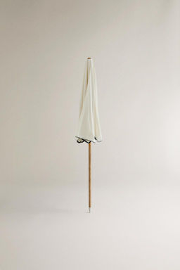 ACACIA WOOD BEACH UMBRELLA WITH CONTRAST TRIM - Zara фото 2