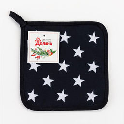 Прихватка Stars 17х17см,35% х/л,65% п/э,ватин - Доляна фото 5