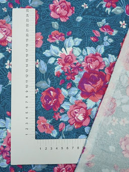 Фланель Элайна цв.морская волна, ш.1.5м, хлопок-92%, вискоза-8%, 180гр/м.кв - Купава фото 3