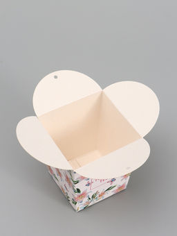 Цена за 5 шт. Бонбоньерка «Лилии», 7.5×8×7.5 см