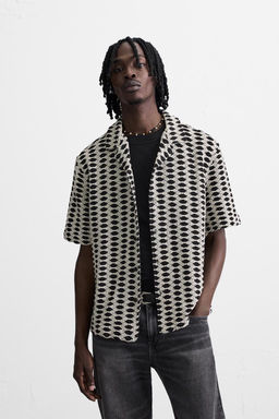 CONTRAST JACQUARD SHIRT - Zara фото 2