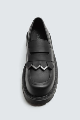 CHUNKY LOAFERS WITH FRINGE - Zara фото 22