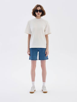 CONTE CON-643 Джинсовые шорты с высокой посадкой blue