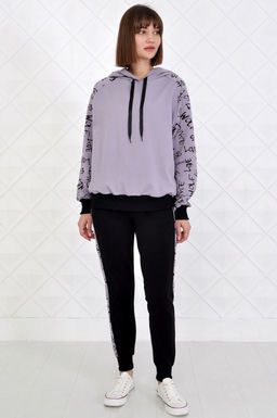 Арт. 2351 Костюм с брюками женский 44-52 (5 шт) Цвет:верх- кэмел, черный, низ- кэмел, черный - Калинка фото 23