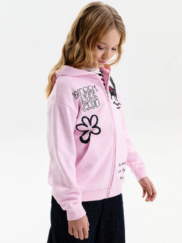 PELICAN, толстовка для девочек, Светло-розовый  фото 3