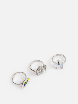 ACOOLA / Набор из 3 колец дет. Gislor разноцветный  фото 2