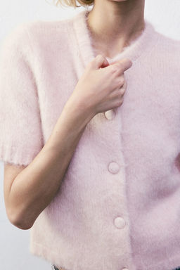 Mohair-blend cardigan - H&m фото 2