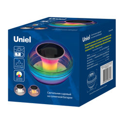 USL-S-824/PT100 POOL LIGHT Садовый светильник на солнечной батарее. Плавающий. 22 светодиода. RGB свет. Белый свет. Теплый белый свет. 1*АA Ni-Mh аккумулятор в/к. IP44. TM Uniel - Volpe фото 12