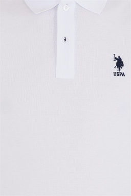 U. S. Polo Assn Мужская белая базовая футболка с воротником-поло - U.s. polo assn фото 12