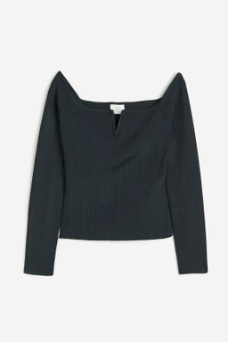 Top off-the-shoulder en punto de canal?