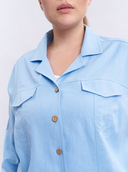 Рубашка льняная BL59152BLU13 - Артесса фото 4