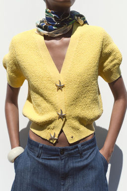 STAR BUTTON CARDIGAN - Zara фото 2