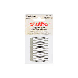 Zlatka Гребень HCMF-02 4 x 5.4 см 10 х 1 шт №01 под серебро