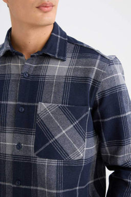 Фланелевая рубашка Lumberjack с длинными рукавами стандартного кроя в клетку - Defacto фото 5