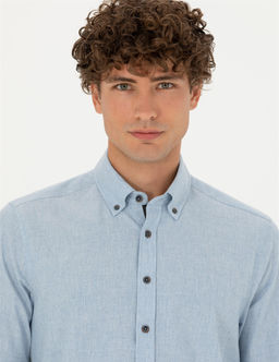 Mavi Regular Fit Uzun Kollu G_mlek - Pierre cardin фото 2