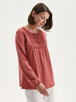 Ba?lamal? Yaka Nak??l? Bluz