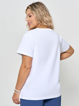 Футболка 0087-18 белый мрамор - Dora фото 31