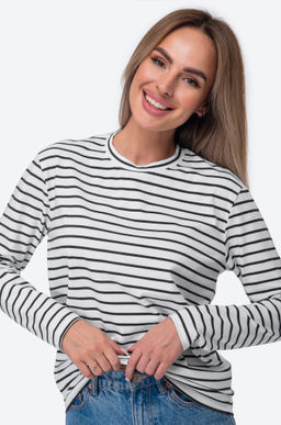 Женский лонгслив в полоску Happy Fox  фото 6